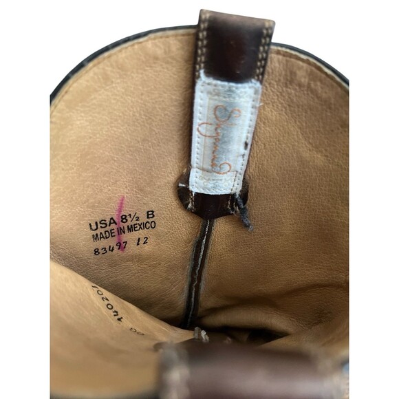 Shyanne Loretta Womens Boots Cowboy Western Leather Brown Size 8-1/2 B - Picture 9 of 11